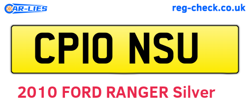 CP10NSU are the vehicle registration plates.