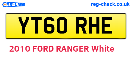 YT60RHE are the vehicle registration plates.
