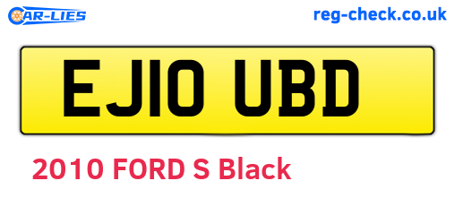 EJ10UBD are the vehicle registration plates.