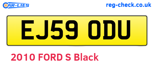 EJ59ODU are the vehicle registration plates.