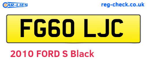 FG60LJC are the vehicle registration plates.