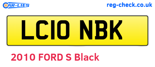 LC10NBK are the vehicle registration plates.