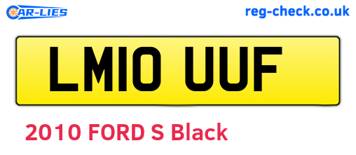 LM10UUF are the vehicle registration plates.