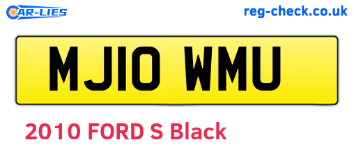 MJ10WMU are the vehicle registration plates.