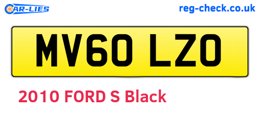 MV60LZO are the vehicle registration plates.