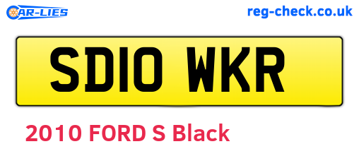 SD10WKR are the vehicle registration plates.
