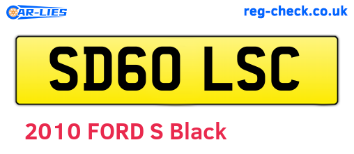 SD60LSC are the vehicle registration plates.