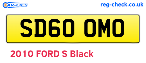 SD60OMO are the vehicle registration plates.