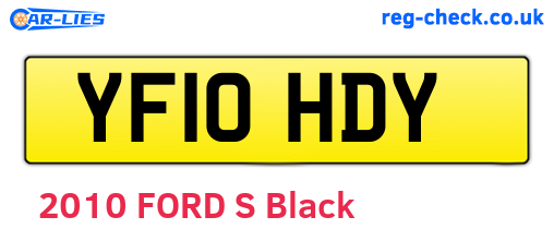 YF10HDY are the vehicle registration plates.