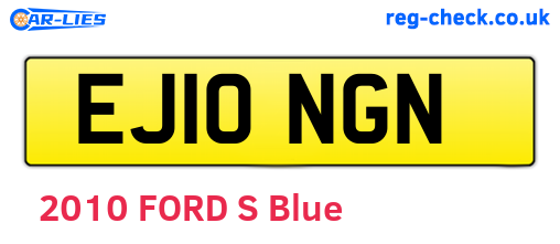 EJ10NGN are the vehicle registration plates.