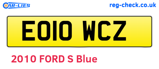 EO10WCZ are the vehicle registration plates.