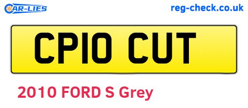 CP10CUT are the vehicle registration plates.