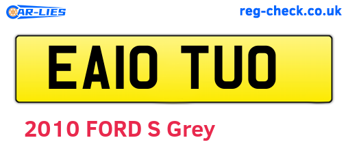 EA10TUO are the vehicle registration plates.