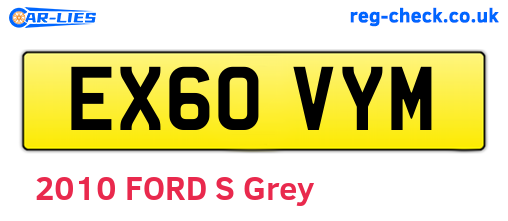 EX60VYM are the vehicle registration plates.