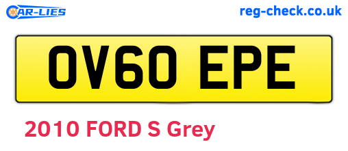 OV60EPE are the vehicle registration plates.