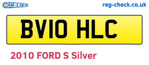 BV10HLC are the vehicle registration plates.