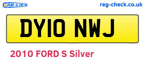 DY10NWJ are the vehicle registration plates.