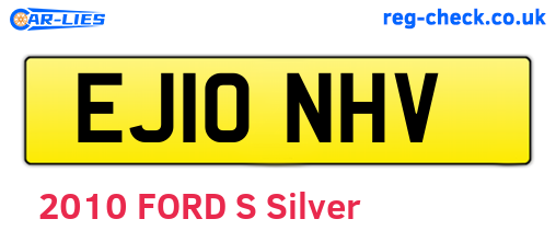 EJ10NHV are the vehicle registration plates.