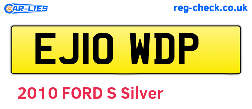 EJ10WDP are the vehicle registration plates.