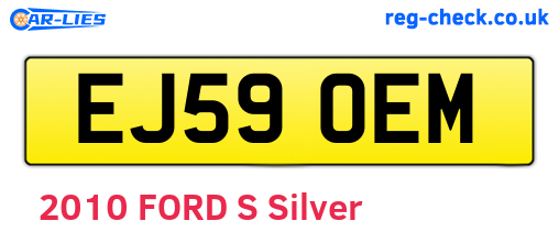 EJ59OEM are the vehicle registration plates.