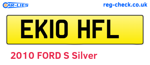 EK10HFL are the vehicle registration plates.