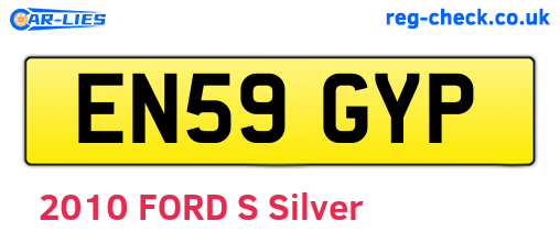 EN59GYP are the vehicle registration plates.