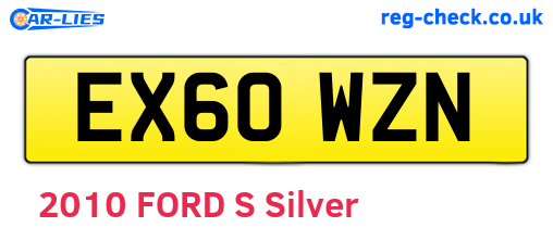 EX60WZN are the vehicle registration plates.