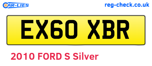 EX60XBR are the vehicle registration plates.