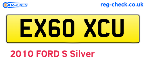 EX60XCU are the vehicle registration plates.