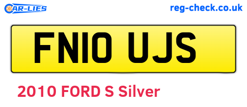 FN10UJS are the vehicle registration plates.