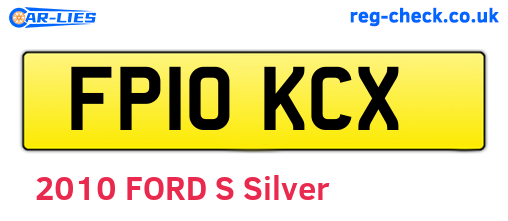 FP10KCX are the vehicle registration plates.