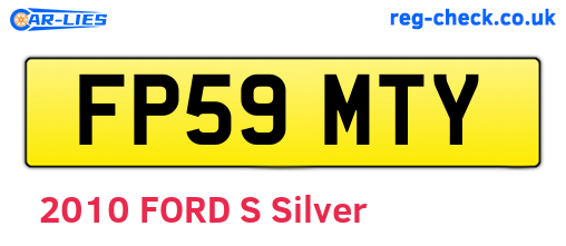 FP59MTY are the vehicle registration plates.