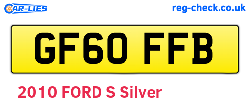 GF60FFB are the vehicle registration plates.