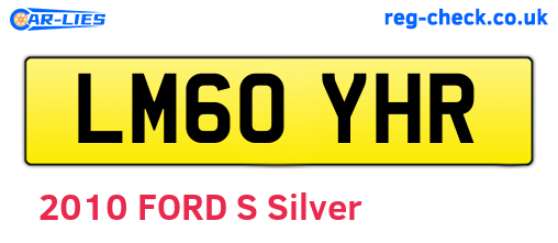 LM60YHR are the vehicle registration plates.