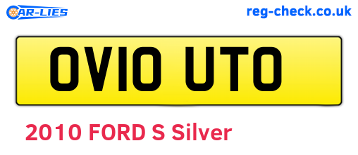 OV10UTO are the vehicle registration plates.