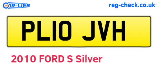 PL10JVH are the vehicle registration plates.