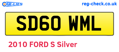 SD60WML are the vehicle registration plates.