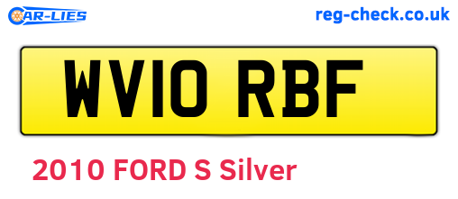 WV10RBF are the vehicle registration plates.