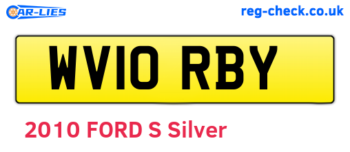 WV10RBY are the vehicle registration plates.