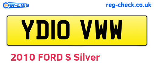 YD10VWW are the vehicle registration plates.