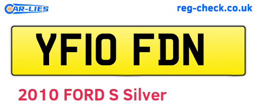 YF10FDN are the vehicle registration plates.