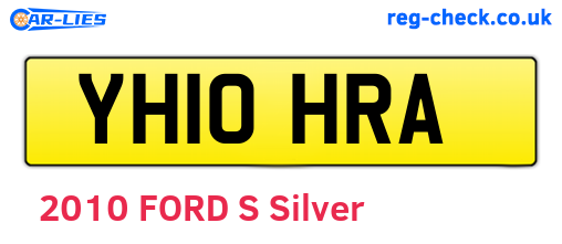 YH10HRA are the vehicle registration plates.