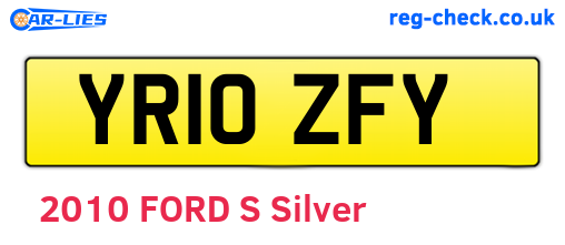 YR10ZFY are the vehicle registration plates.