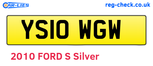 YS10WGW are the vehicle registration plates.