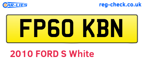 FP60KBN are the vehicle registration plates.