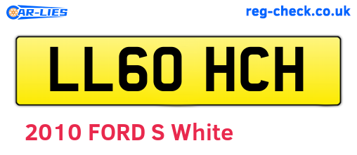LL60HCH are the vehicle registration plates.