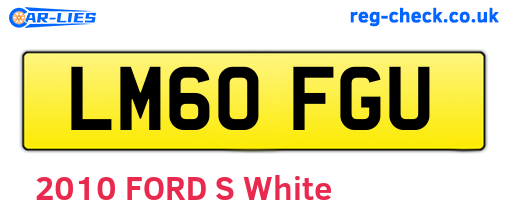 LM60FGU are the vehicle registration plates.