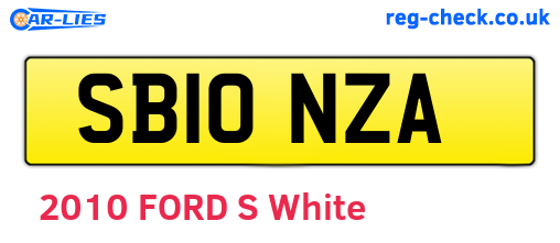 SB10NZA are the vehicle registration plates.