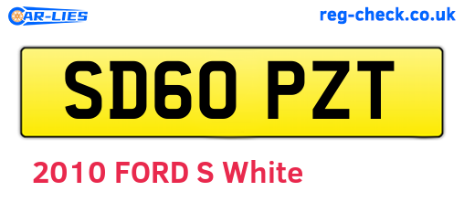 SD60PZT are the vehicle registration plates.