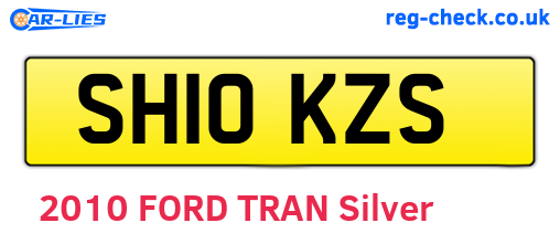 SH10KZS are the vehicle registration plates.